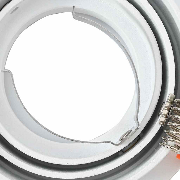 Spotlights med søkelys 24 pcs Hvit 9 x 9 x cm Aluminium