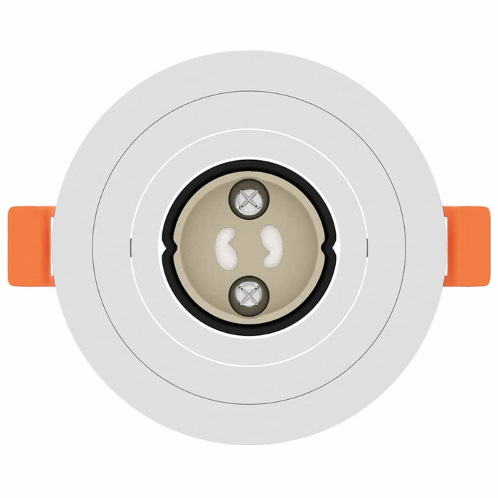 Spotlights med søkelys 24 pcs Hvit 9 x 9 x cm Aluminium