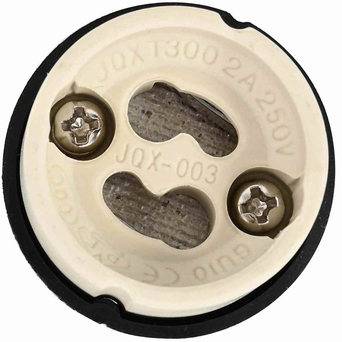 Innfelte Spotlys 24 stk Rund GU10 Svart Ø90 mm Stål