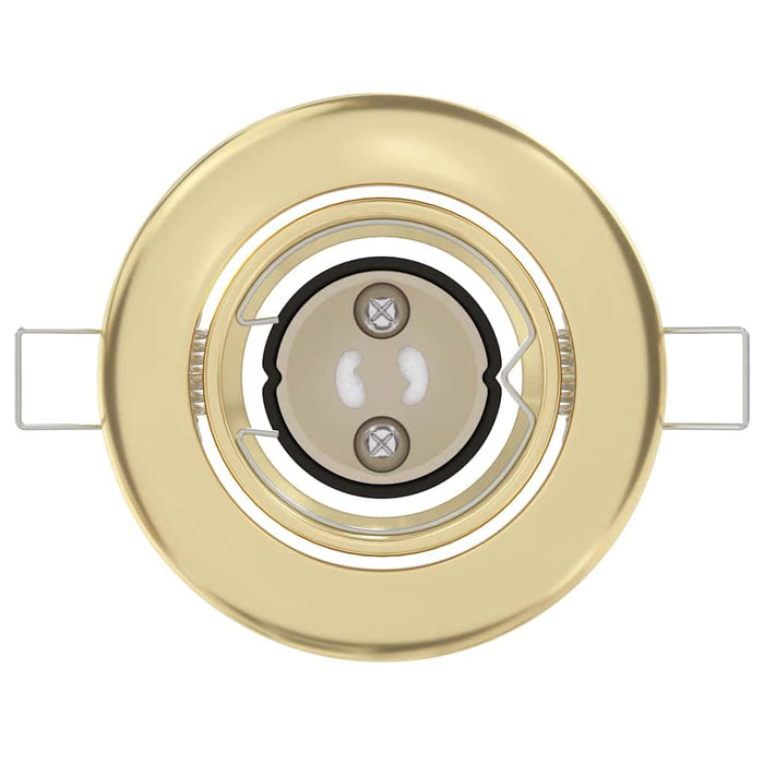 Spotlights med søkelys 12 pcs Gull 9 x 9 cm Metall