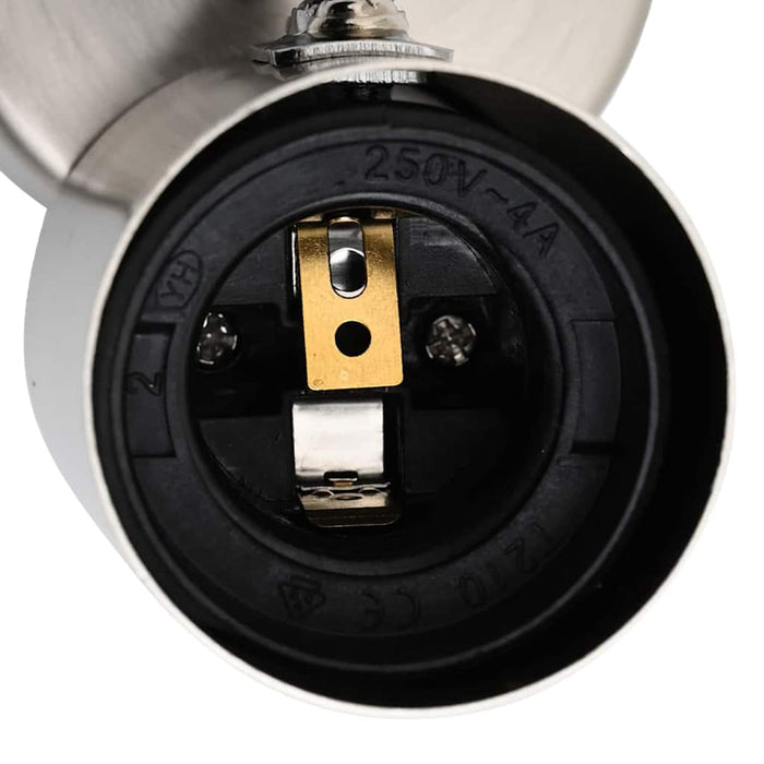 Takspot Nørstet nikkel 26.5 x 26 x 11.5 cm Stål