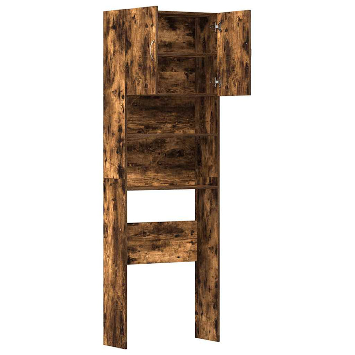 Vaskemaskinskap sonoma eik 64x24x190 cm konstruert tre