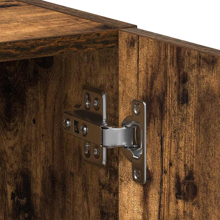 Vaskemaskinskap sonoma eik 64x24x190 cm konstruert tre