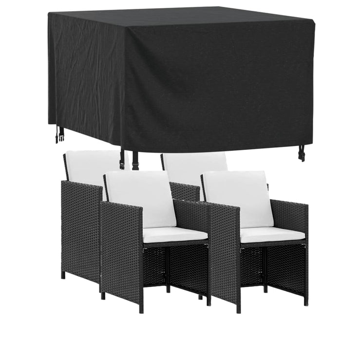 Hagemøbeltrekk 2 stk svart 113x113x73 cm vanntett 420D