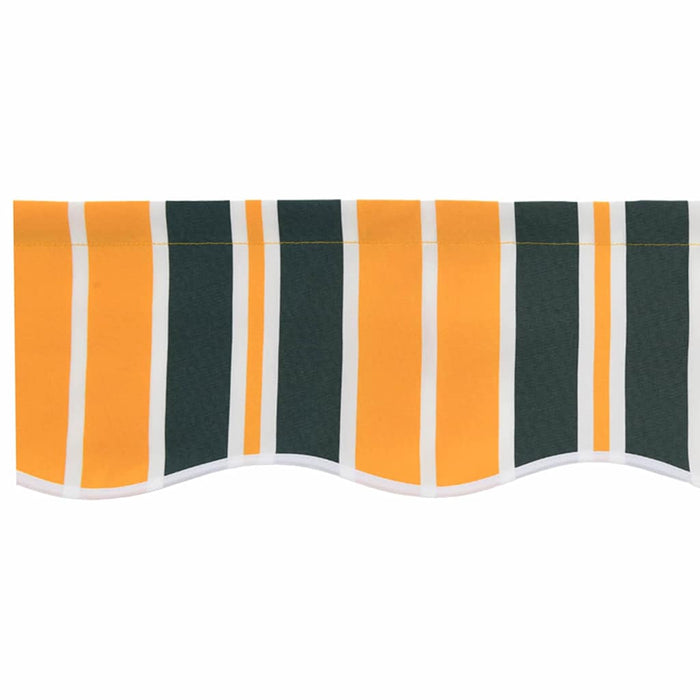 Reserveduk til markise Grønn og gul 600 × 300 cm Lerret