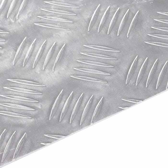 Sjekkplater 4 pcs sølv 90 x 40 cm Aluminium