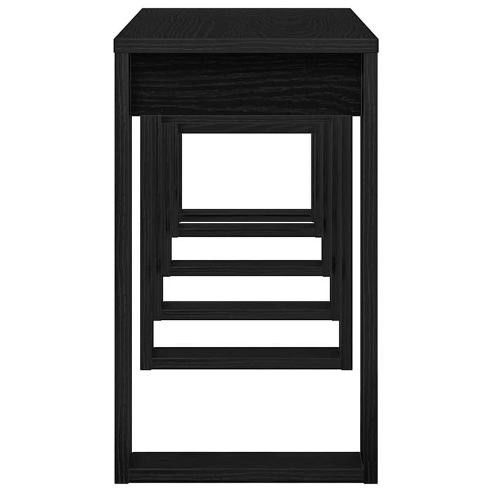 Nesting Bord 3 pcs Svart Eik Konstruert tre