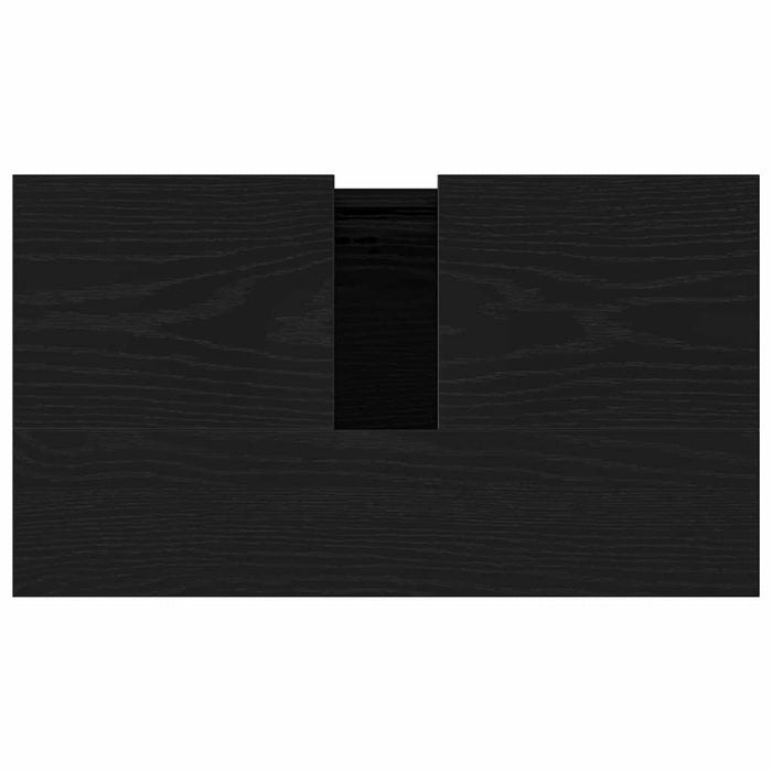 Sink Cabinet med dør Svart Eik 58 x 33 x 60 cm Konstruert tre