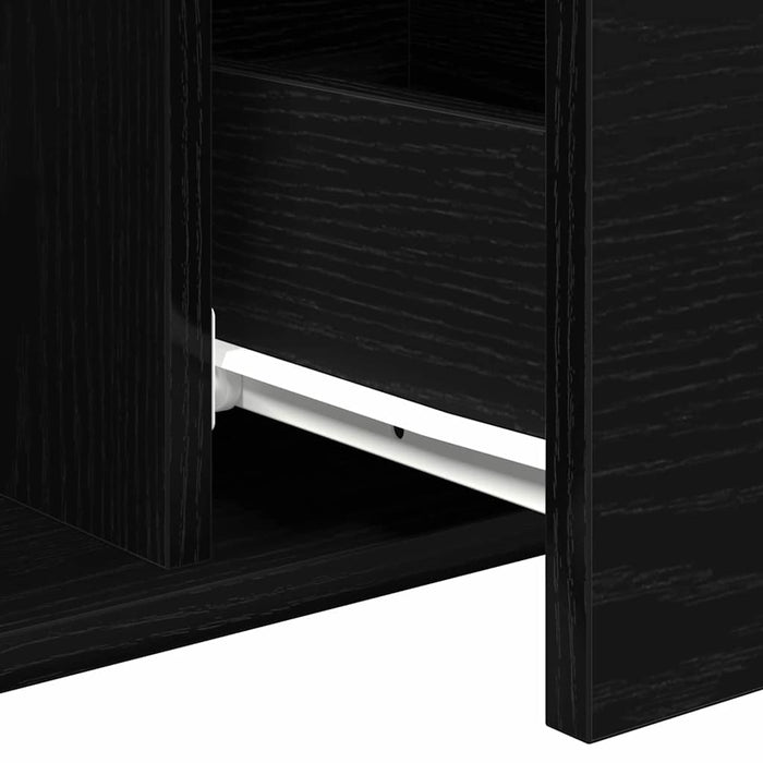 Kaffebord Svart eik 90 x 50 x 36,5 cm Konstruert tre