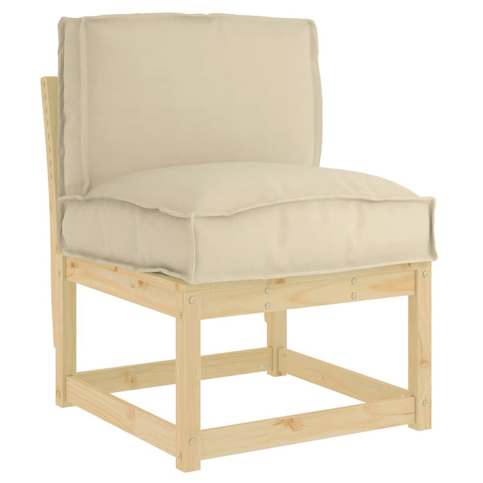 Pallepute for ryggstøtte Beige 50 x 40 x 12 cm Oxford-stoff