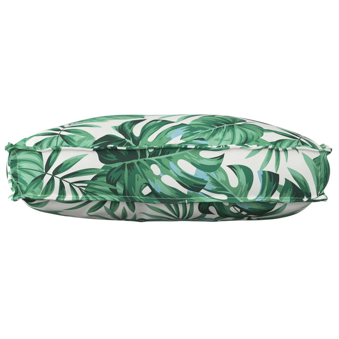 Pallepute for ryggstøtte Blomster Bladmønster 70 x 40 x 12 cm