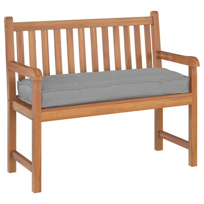 Pallepute for benk Grå 120 x 40 x 8 cm Oxford-stoff