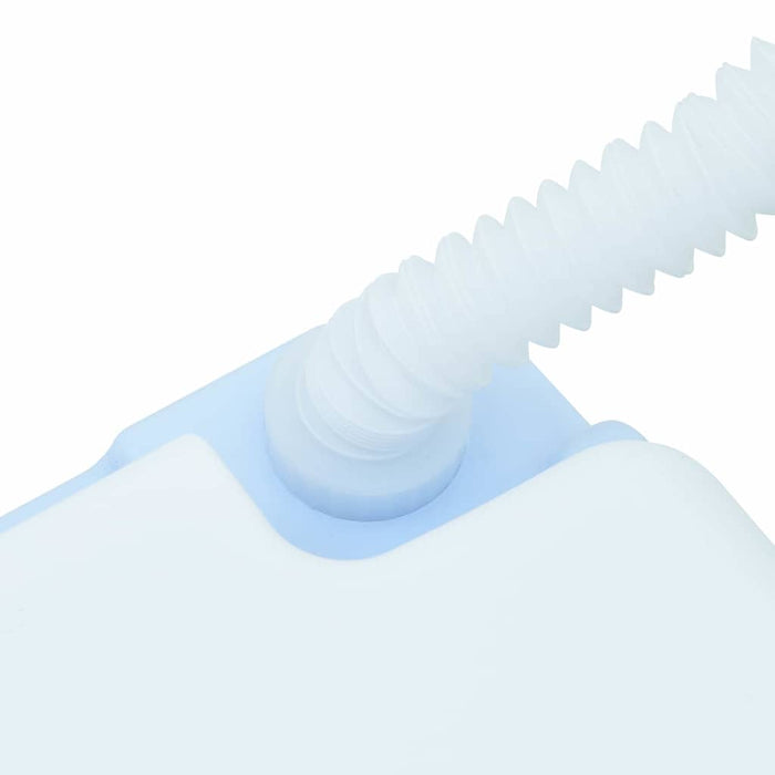 campingtoalett lys blå kropp + hvit lokkfarge Ikke anvendelig