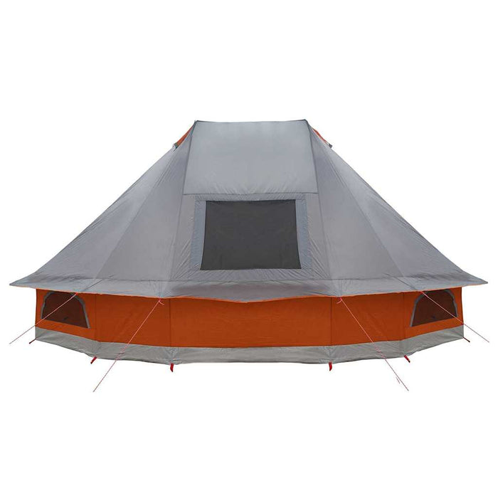 Familietelt Tipi Grå og Oransje 6-personers Vanntett