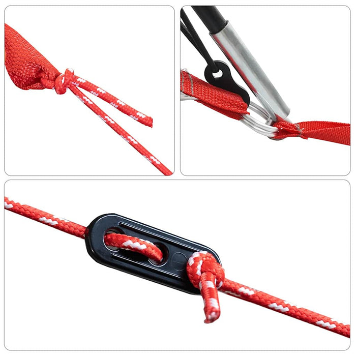 Bak Oppbevaringstelt med tak Grå og Oransje 210 x 90 x 174 cm