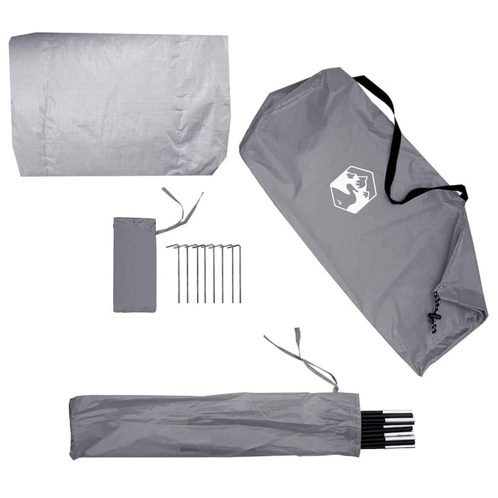 Bak Oppbevaringstelt med tak Grå og Oransje 210 x 90 x 174 cm