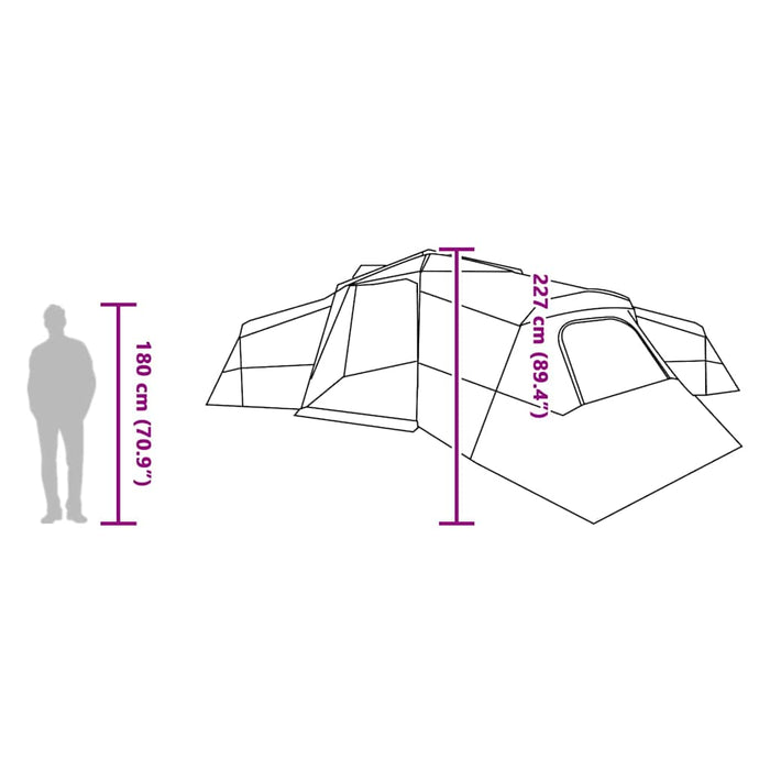 Telt grønn Stor Polyester og fiberglass