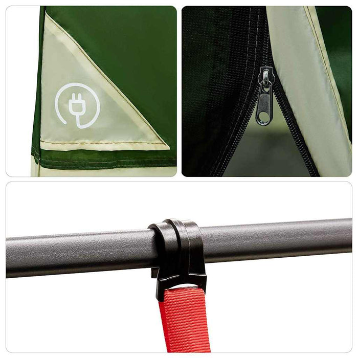 Familie inner telt grønn 520 x 520 x 190 cm