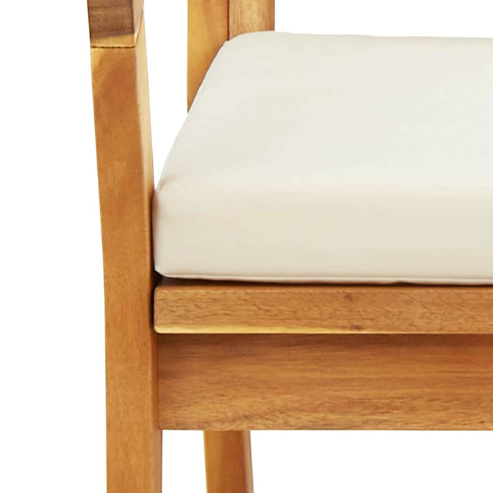 Hagebenk med puter 115x70x72 cm Massivt akasietre