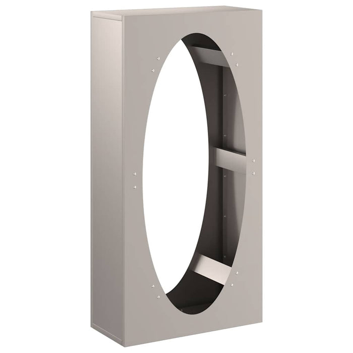 Vedstativ 50x23x100 cm oksidert stål