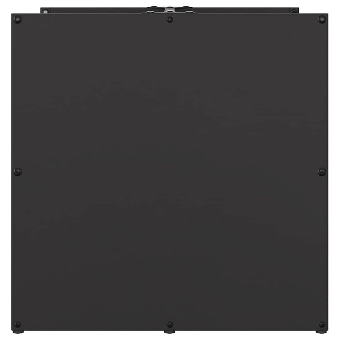 Vedstativ svart 40x40x40 cm kaldvalset stål