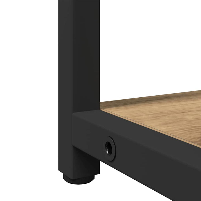 Baderomsskap med speil med hylle artisan eik 60 x 16 x 60 cm