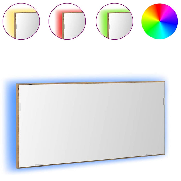 Baderomsspeil artisan eik 80 x 8.5 x 37 cm Konstruert tre