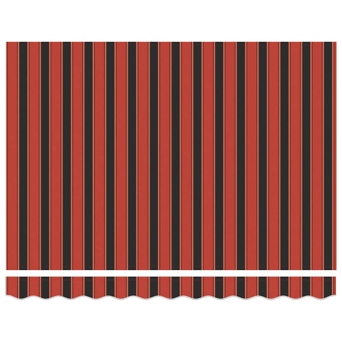 Innvendbar Markise Oransje og Brunt 300x250 cm stoff