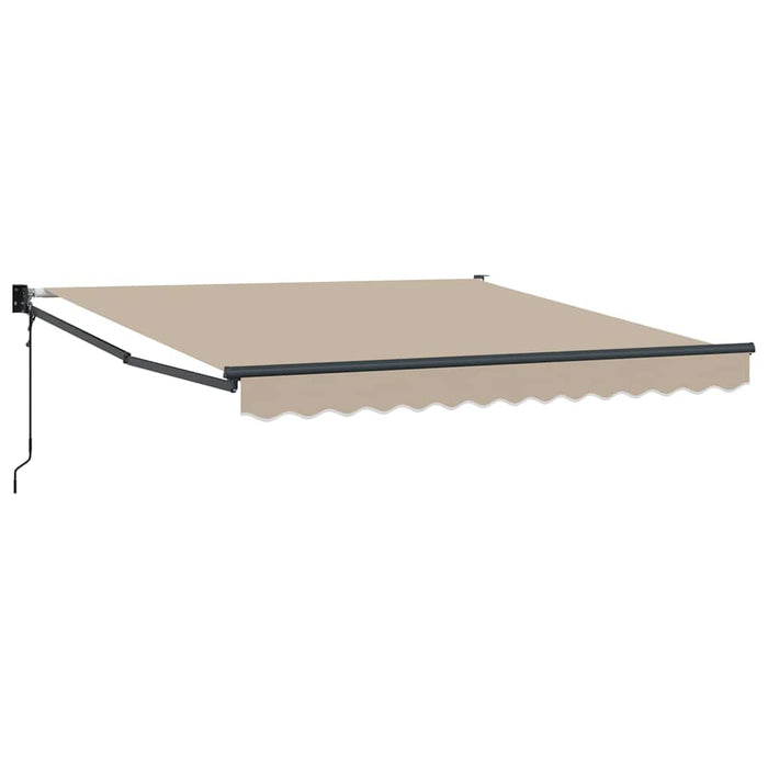 Automatisk Uttrekkbar Markise Beige 350x250 cm, vidaXL Markiseduk for 3,5x2,5 m ramme Beige