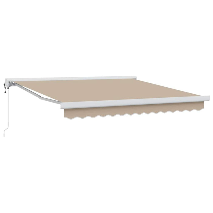 Automatisk Uttrekkbar Markise Beige 350x250 cm, vidaXL Markise Erstatningsstoff for 3,5x2,5 m Ramme Beige