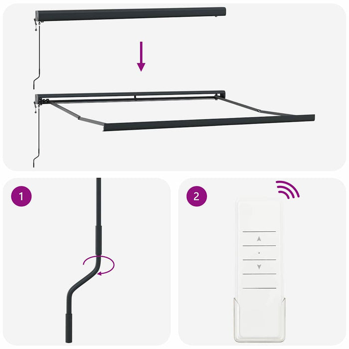 Automatisk Uttrekkbar Markise Beige 350x250 cm, vidaXL Markise Erstatningsstoff for 3.5x2.5 m Ramme Beige