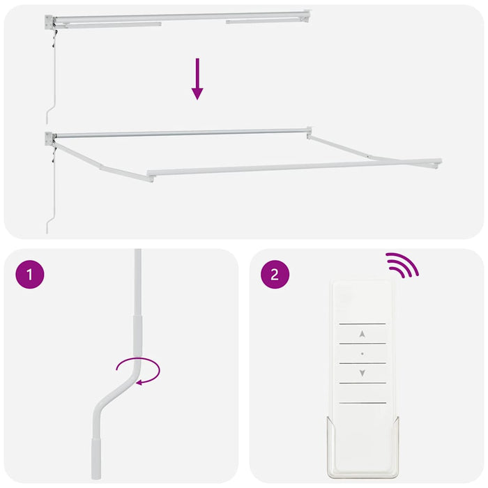 Automatisk Uttrekkbar Markise Rød 350x250 cm, vidaXL Markise Erstatningsstoff for 3.5x2.5 m Ramme Rød