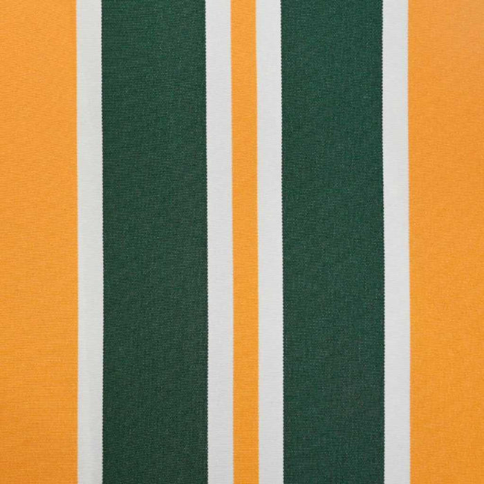 Manuell Utrekkbar Markise Grønn og Gul 350 x 250 cm