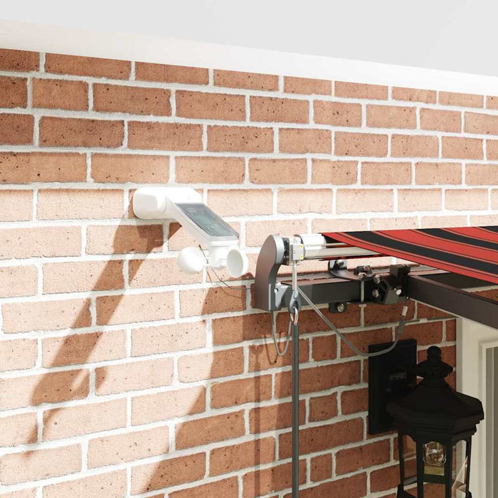 Automatisk Uttrekkbar Markise med LED Oransje og Brun 400x300 cm