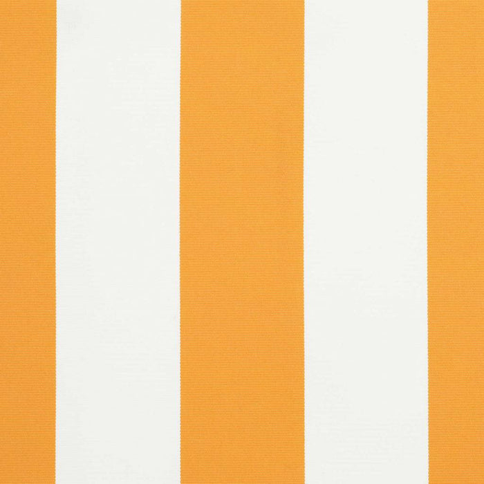 Innvendbar Markise Oransje og hvit 450x300 cm stoff