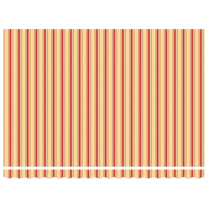 Innvendbar Markise Gul og oransje 450x300 cm stoff