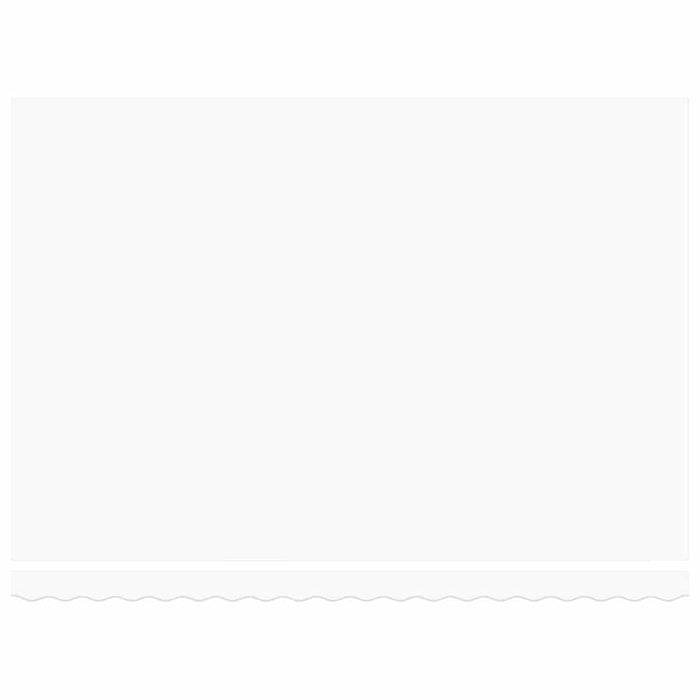 Manuell uttrekkbar markise med LED Hvit 450x300 cm, vidaXL Markise erstatningsstoff for 4.5x3 m ramme Hvit