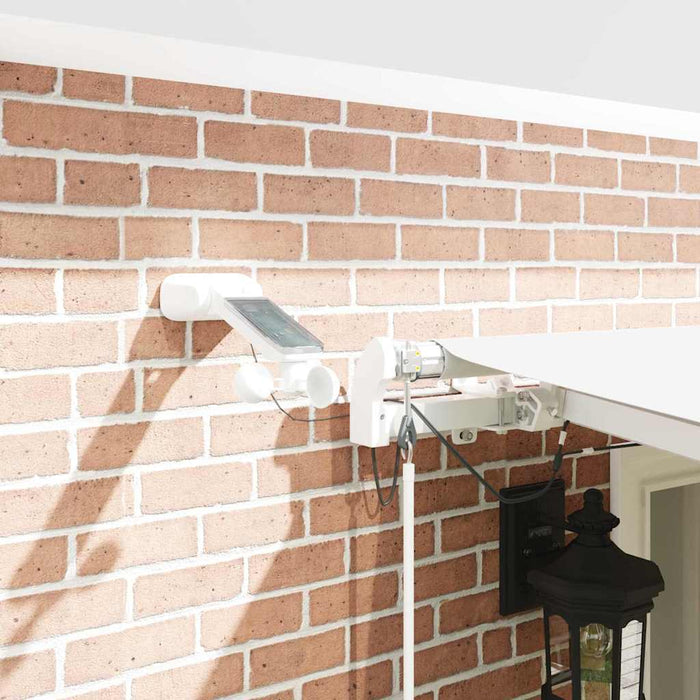 Automatisk Utvidbar Markise med LED Hvit 600 x 300 cm