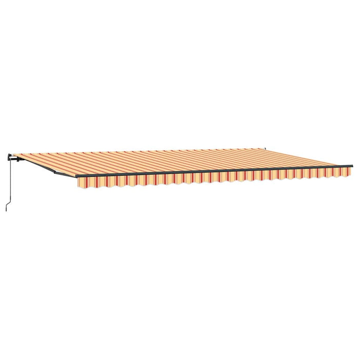 Innvendbar Markise gul og oransje 600 × 350 cm Akrylblanding