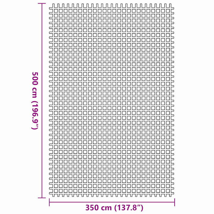 Teltteppe Antrasitt 3,5x5 m