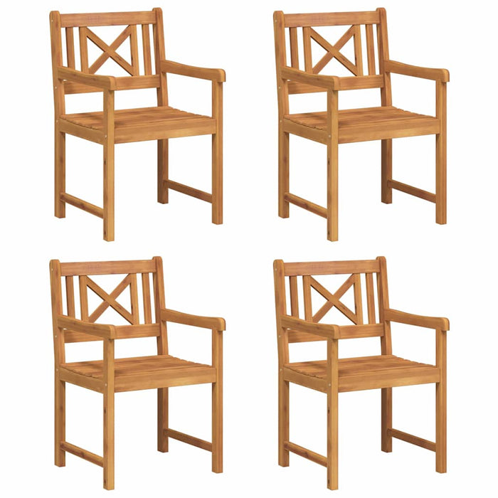 Hage Stoler 4 stk 56x55,5x90 cm Solid Akasietre