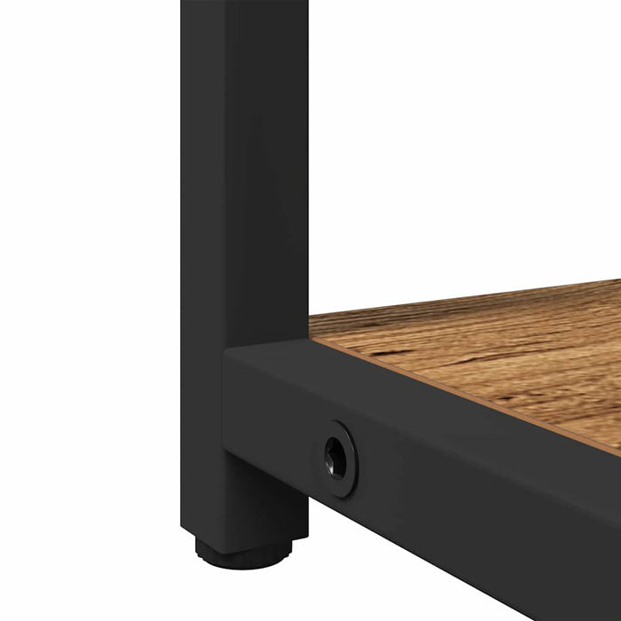 Baderomsspeilskap med hylle med dør 3 pcs Brun Konstruert tre