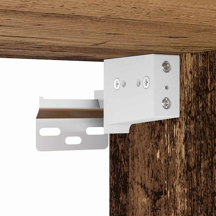 Vaskeskap Veggmontert Svart eik 41 x 39 x 62 cm Konstruert tre