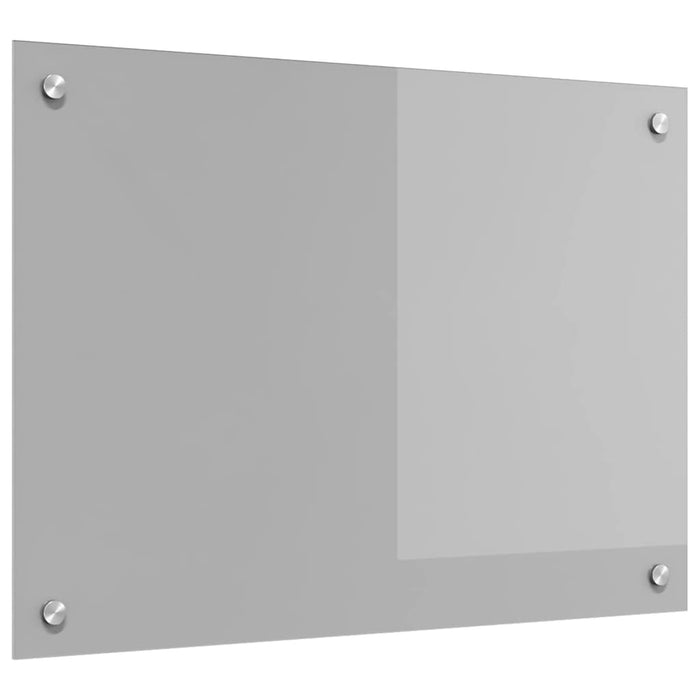 Kjøkken Backsplash Lys Grå 70x50x0,6 cm Herdet Glass