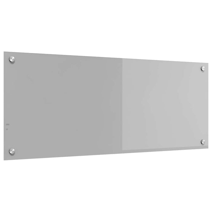 Kjøkken Backsplash Lysegrå 100x40x0,6 cm Herdet Glass