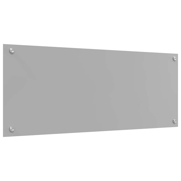 Kjøkken Backsplash Lysegrå 100x40x0,6 cm Herdet Glass
