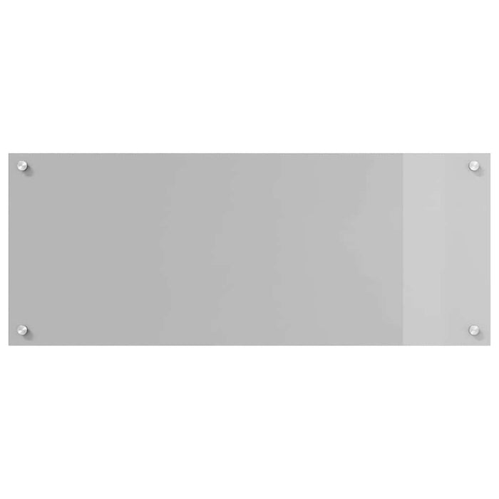 Kjøkken Backsplash Lysegrå 100x40x0,6 cm Herdet Glass