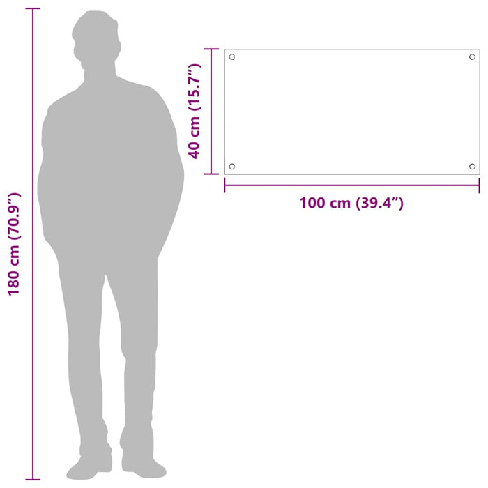 Kjøkken Backsplash Lysegrå 100x40x0,6 cm Herdet Glass