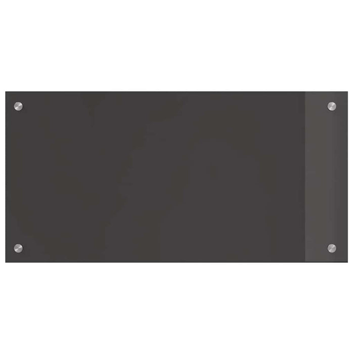Kjøkken Backsplash Mørkegrå 80x40x0,6 cm Herdet Glass