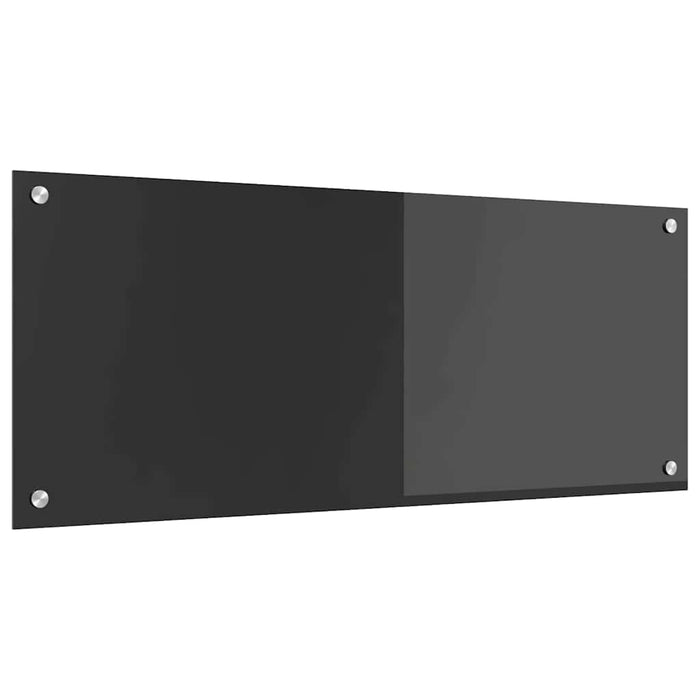 Kjøkken Backsplash Mørkegrå 100x40x0,6 cm Herdet Glass